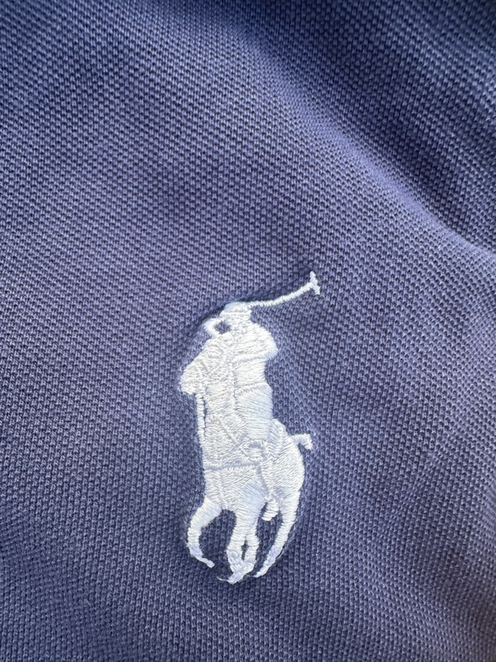 Polo Ralph Lauren Sleeveless Polo Shirt XL Navy Blue Big Pony - Picture 3 of 6